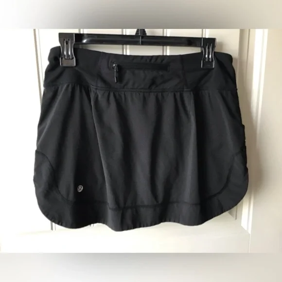 🌼Lululemon Run: For All Skirt Black Size 6 - Picture 4 of 15